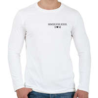 printfashion Római számos évforduló - fekete - Férfi hosszú ujjú póló - Fehér