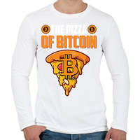 printfashion BITCOIN 4 EVER 62 - Férfi hosszú ujjú póló - Fehér