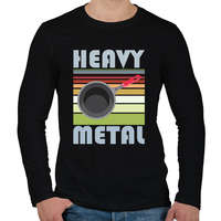 printfashion Heavy metal - Férfi hosszú ujjú póló - Fekete