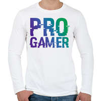 printfashion PRO GAMER - Férfi hosszú ujjú póló - Fehér