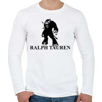 printfashion Ralph Tauren - Férfi hosszú ujjú póló - Fehér