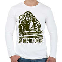 printfashion Smoke Machine - Férfi hosszú ujjú póló - Fehér