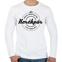 printfashion kerekpar-black - Férfi hosszú ujjú póló - Fehér