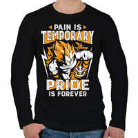 printfashion A fájdalom múlandó, a dicsőség örök - Férfi hosszú ujjú póló - Fekete