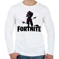 printfashion Fortnite Character - Férfi hosszú ujjú póló - Fehér