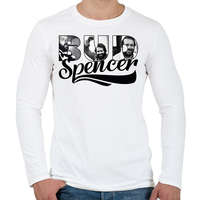 printfashion Bud Spencer fotós - Férfi hosszú ujjú póló - Fehér