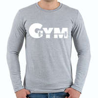 printfashion GYM - Férfi hosszú ujjú póló - Sport szürke