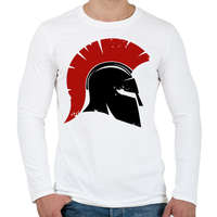 printfashion Spartan - Férfi hosszú ujjú póló - Fehér