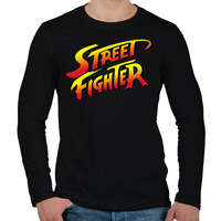 printfashion Street Fighter - Férfi hosszú ujjú póló - Fekete