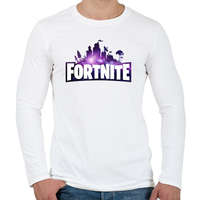 printfashion Fortnite Galaxy - Férfi hosszú ujjú póló - Fehér