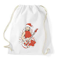 printfashion Télanyó gitárral - Sportzsák, Tornazsák - Fehér