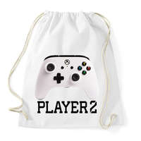 printfashion Player 2 Xbox One páros póló - Sportzsák, Tornazsák - Fehér