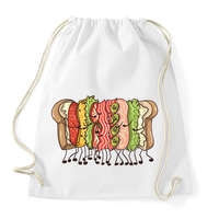 printfashion Szendvics ölelés - Sportzsák, Tornazsák - Fehér