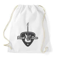 printfashion rock gitár - Sportzsák, Tornazsák - Fehér