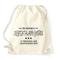printfashion Én vagyok a legfiatalabb gyerek... - Sportzsák, Tornazsák - Natúr