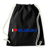 printfashion I love my Suzuki - Sportzsák, Tornazsák - Fekete