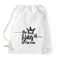 printfashion The King Of TikTok - Sportzsák, Tornazsák - Fehér