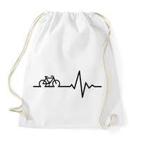 printfashion Bike in my blood - Sportzsák, Tornazsák - Fehér