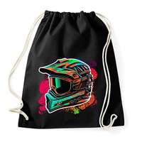 printfashion Motocross sisak - Sportzsák, Tornazsák - Fekete