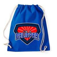 printfashion I AM A BELIEVER - Sportzsák, Tornazsák - Bright royal
