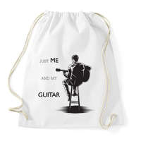 printfashion Just me and my guitar - Sportzsák, Tornazsák - Fehér