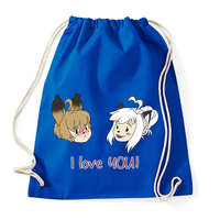 printfashion I love you - Sportzsák, Tornazsák - Bright royal