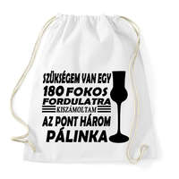 printfashion 180 fok = 3 feles - Sportzsák, Tornazsák - Fehér