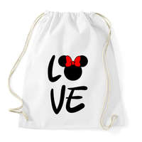 printfashion Love Minnie - Sportzsák, Tornazsák - Fehér