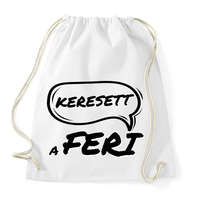 printfashion KERESETT A FERI - Sportzsák, Tornazsák - Fehér