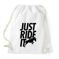 printfashion Just Ride It - Sportzsák, Tornazsák - Fehér