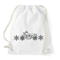 printfashion motoros téli - Sportzsák, Tornazsák - Fehér