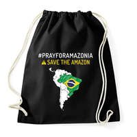 printfashion Save Amazonia - Sportzsák, Tornazsák - Fekete