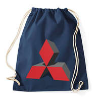 printfashion MITSUBISHI 3D - Sportzsák, Tornazsák - Sötétkék