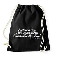 printfashion Csokonai Vitéz Mihály - Reményhez - Sportzsák, Tornazsák - Fekete
