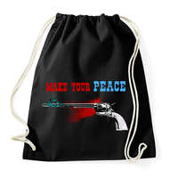 printfashion PEACEMAKER - Sportzsák, Tornazsák - Fekete