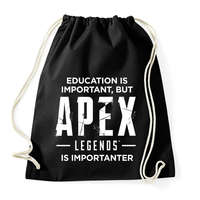 printfashion Apex Is Importanter (White) - Sportzsák, Tornazsák - Fekete
