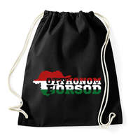 printfashion Otthonom Borsod (3 színű) - Sportzsák, Tornazsák - Fekete