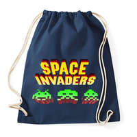 printfashion Space Invaders - Sportzsák, Tornazsák - Sötétkék