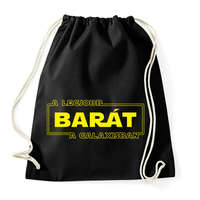 printfashion A legjobb barát a galaxisban - Sportzsák, Tornazsák - Fekete
