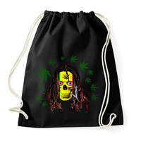 printfashion rasta skull - Sportzsák, Tornazsák - Fekete