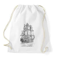 printfashion Vitorlás Hajó - Sportzsák, Tornazsák - Fehér