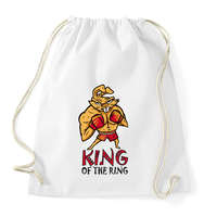 printfashion King of the ring - boxoló nyúl - Sportzsák, Tornazsák - Fehér