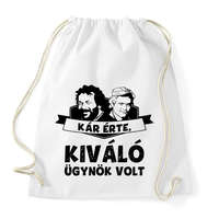 printfashion Bud Spencer Terence Hill Kár érte, kiváló ügynök volt - Sportzsák, Tornazsák - Fehér