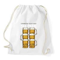 printfashion Sör six pack - Sportzsák, Tornazsák - Fehér