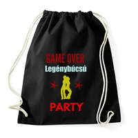 printfashion GAME OVER PARTY - Sportzsák, Tornazsák - Fekete