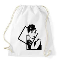 printfashion Audrey Hepburn - Sportzsák, Tornazsák - Fehér