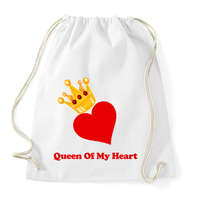 printfashion Queen of my heart - Sportzsák, Tornazsák - Fehér
