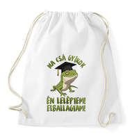 printfashion Na csá gyíkok én leléptem! - Sportzsák, Tornazsák - Fehér