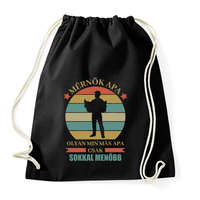 printfashion Mérnök apa - Sportzsák, Tornazsák - Fekete