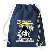 printfashion Chuck Norris látja magát aludni - Sportzsák, Tornazsák - Sötétkék